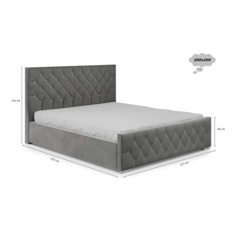 Łóżko tapicerowane