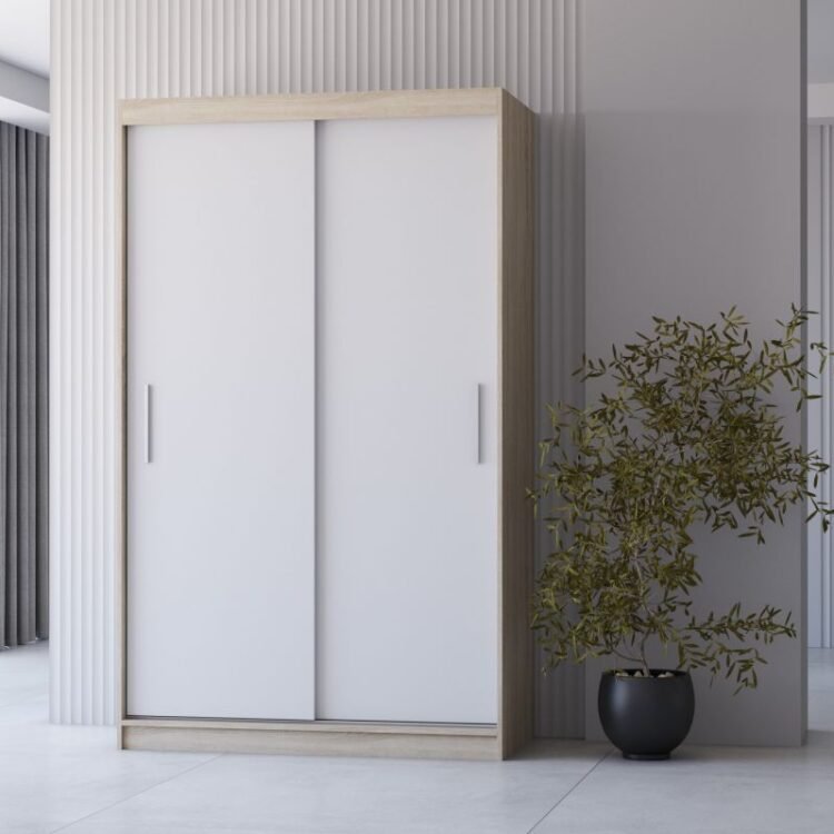 Szafa ASPEN 04 Dąb sonoma - Biały