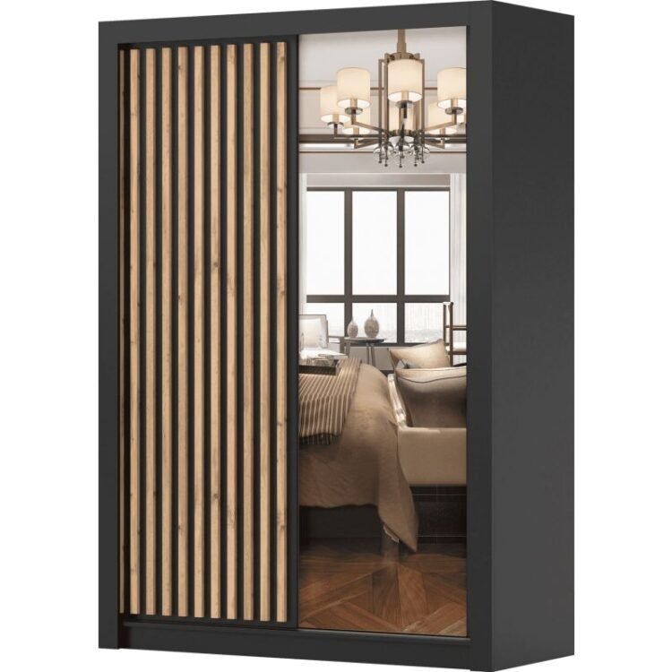 Szafa VEGAS 150 - Czarny + Czarny