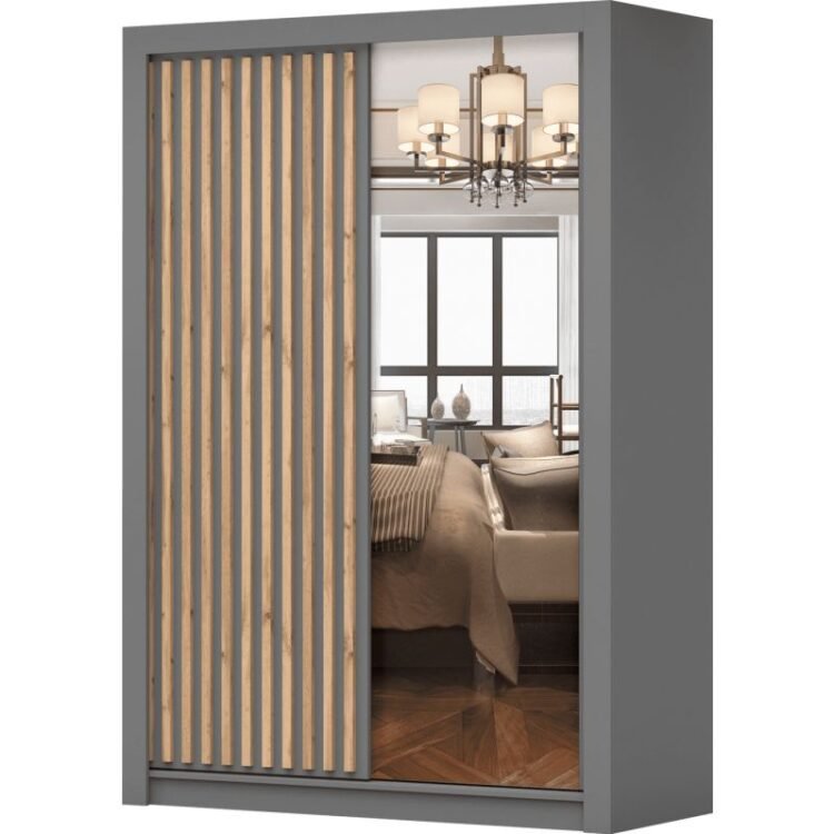 Szafa VEGAS 150 - Szary + Szary