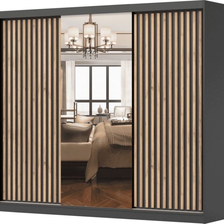 Szafa VEGAS 2500 - Czarny + Czarny