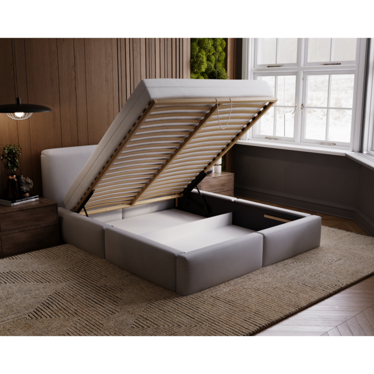 Łóżko tapicerowane