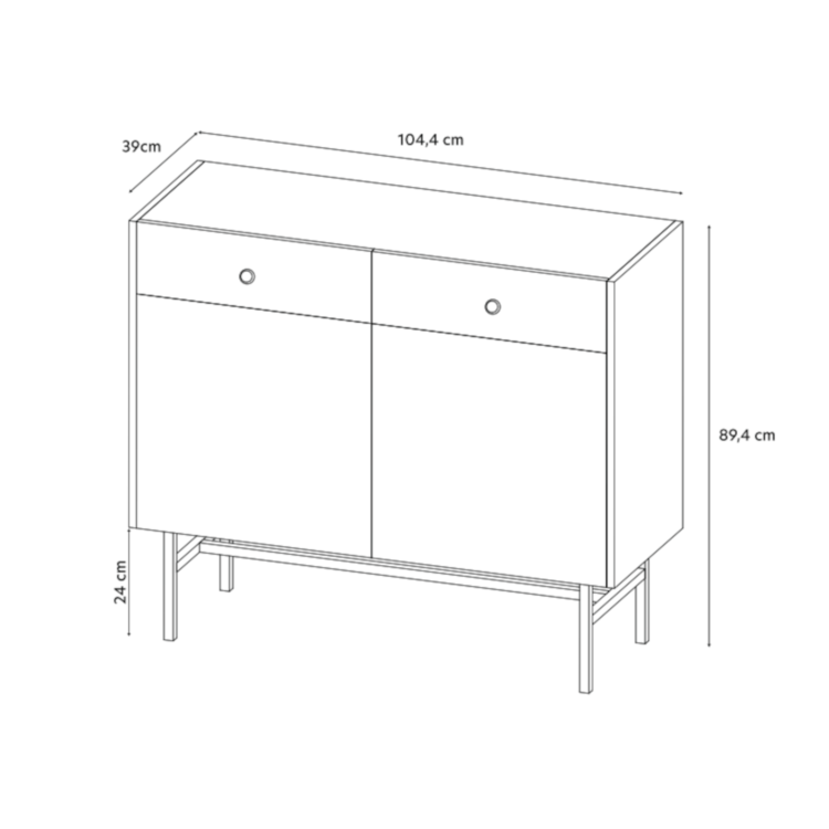 Komoda VALERIS 2D2SZ