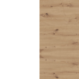 Biały + Dąb Artisan