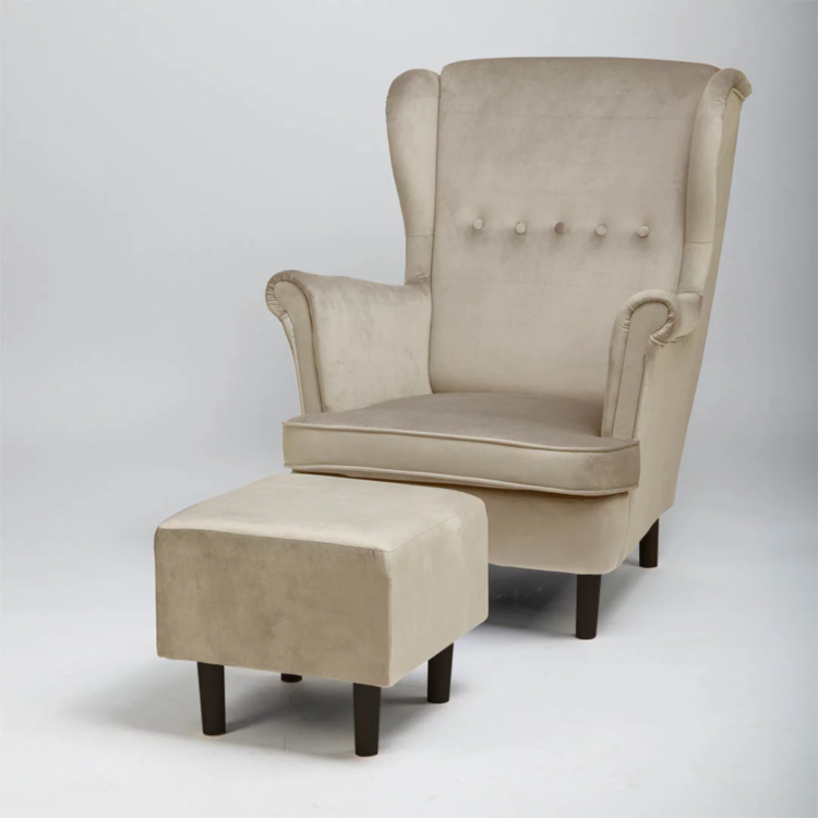 Fotel USZAK z podnóżkiem