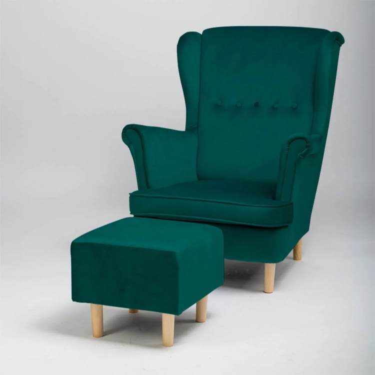 Fotel USZAK z podnóżkiem