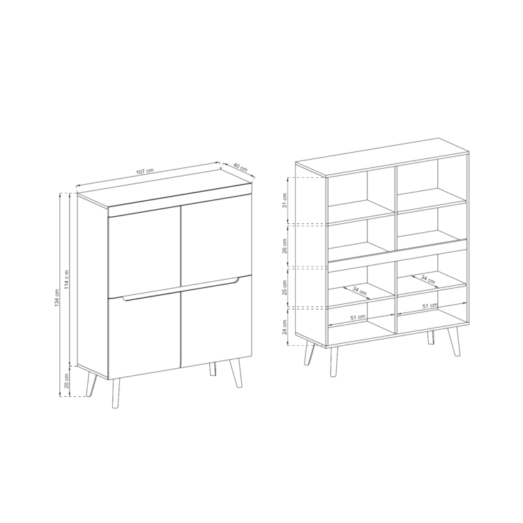 Komoda LUSSO NK107
