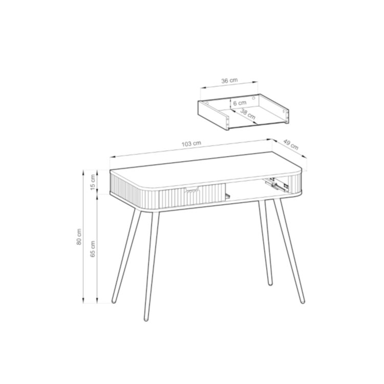 Toaletka VELISSO T103