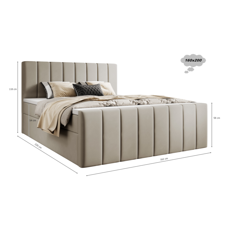 Łóżko Kontynentalne L