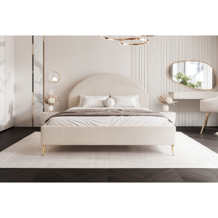 Łóżko Tapicerowane AMARIO z nóżkami