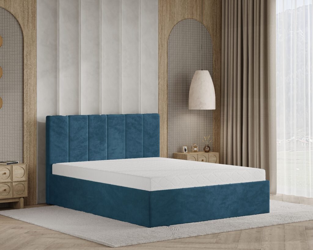 Łóżko tapicerowane LABUBU z pojemnikiem