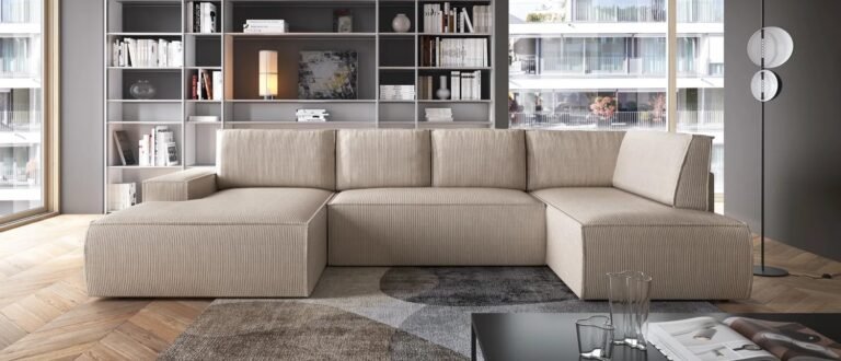 Narożnik U z funkcją spania