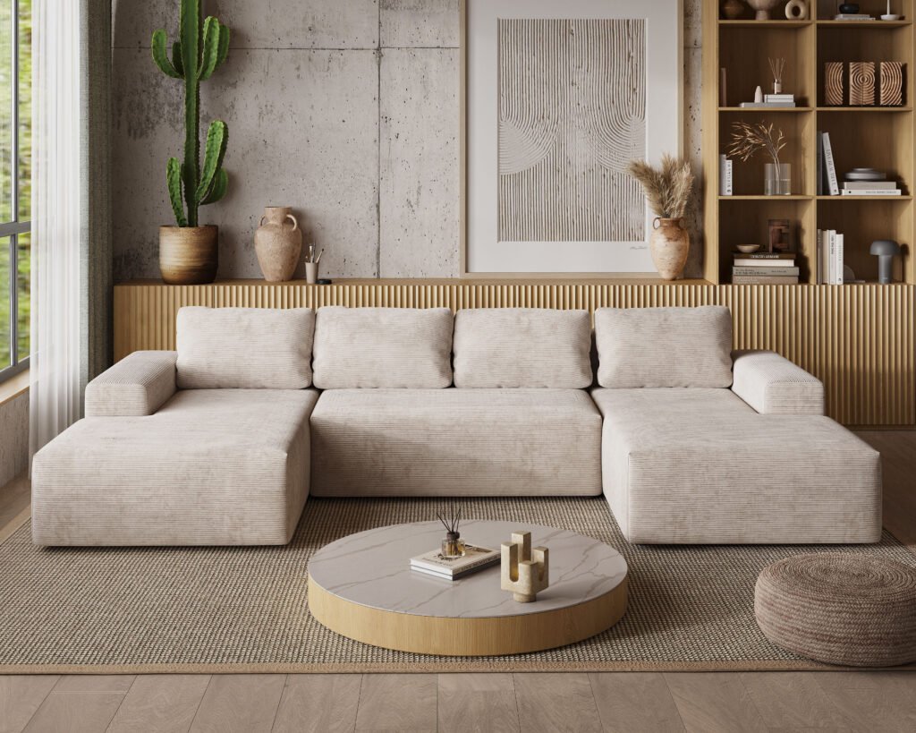 Duży narożnik w kształcie U GARDA