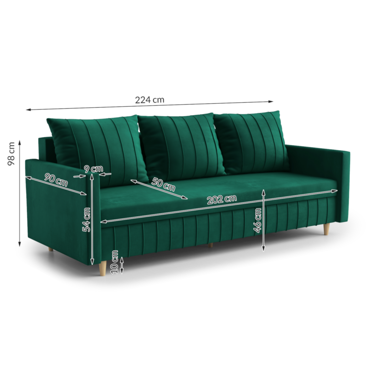 Sofa MIVO wymiary