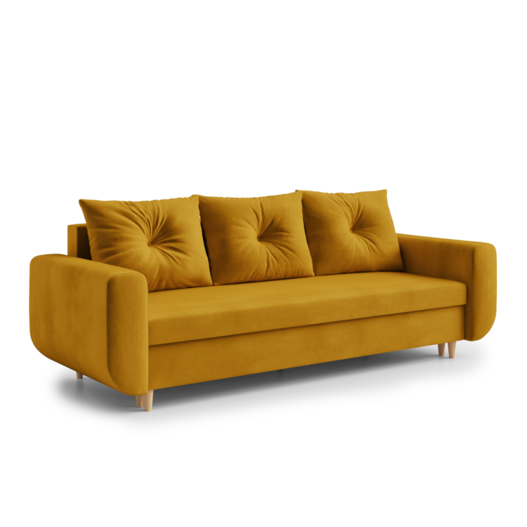 Sofa ALMA Żółty (Kronos 01)