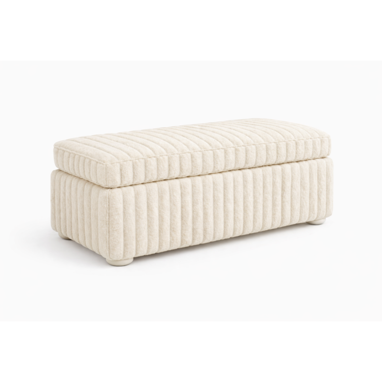 Pufa MODEL 1 70x30 - Śmietankowy (TILIA 1)