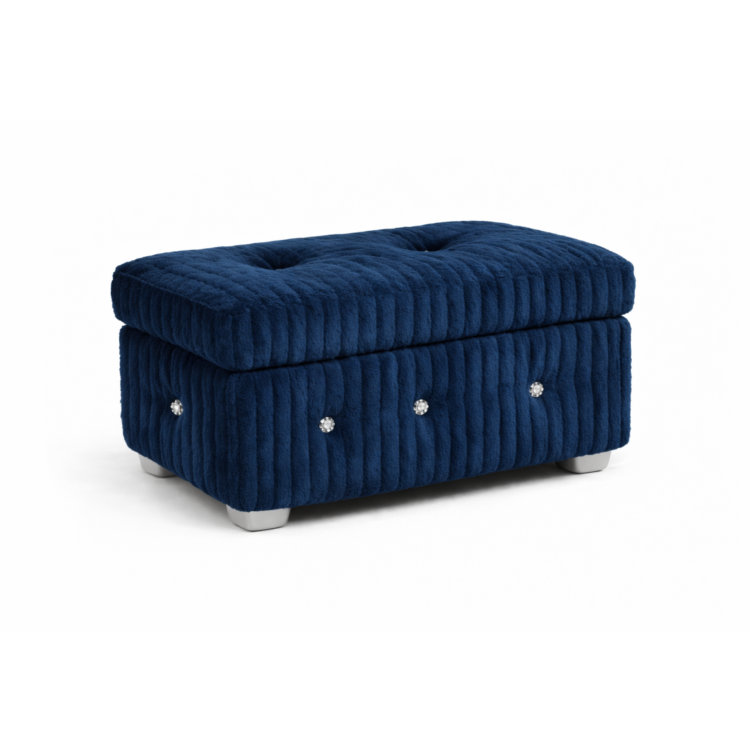 Pufa MODEL 3 60x40 - Granatowy (TILIA 77)