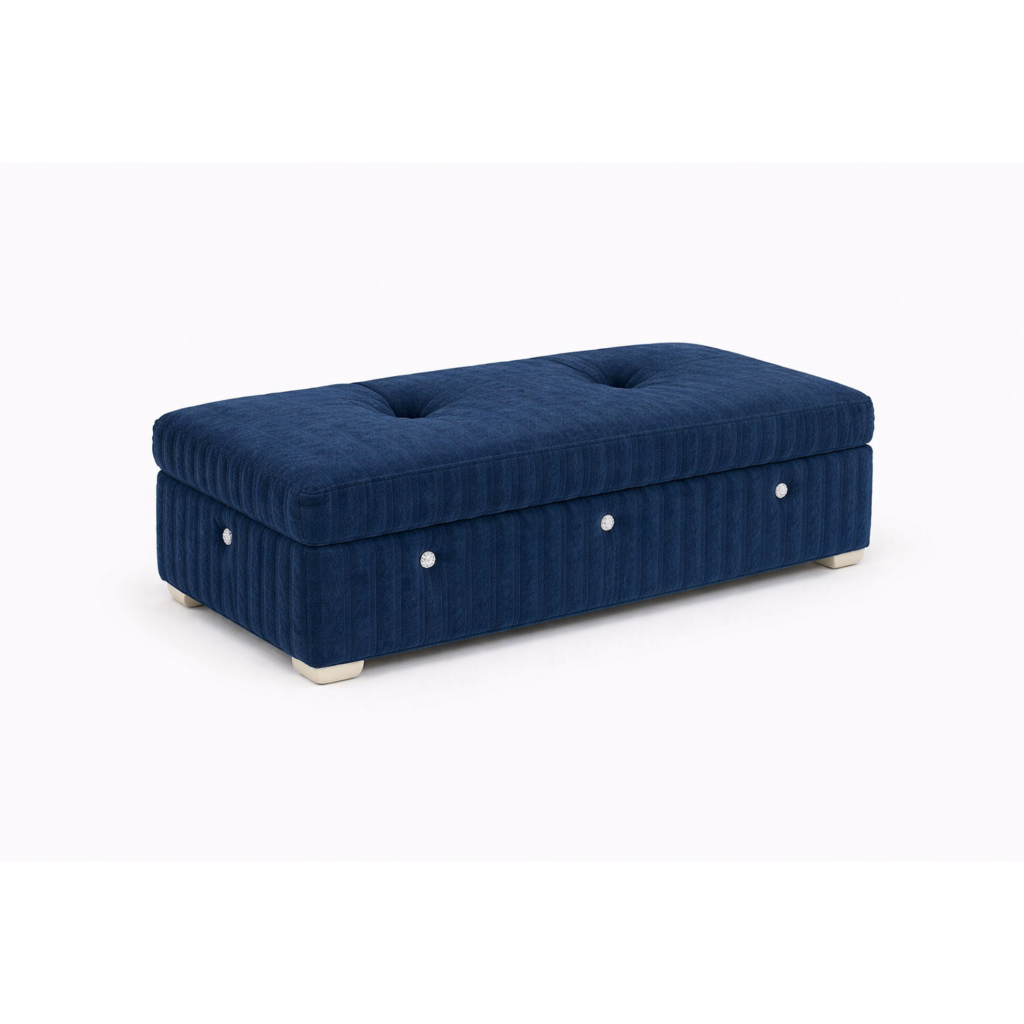 Pufa MODEL 3 80x40 - Granatowy (TILIA 77)