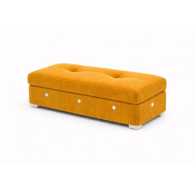 Pufa MODEL 3 80x40 - Musztardowy (POSO 001)