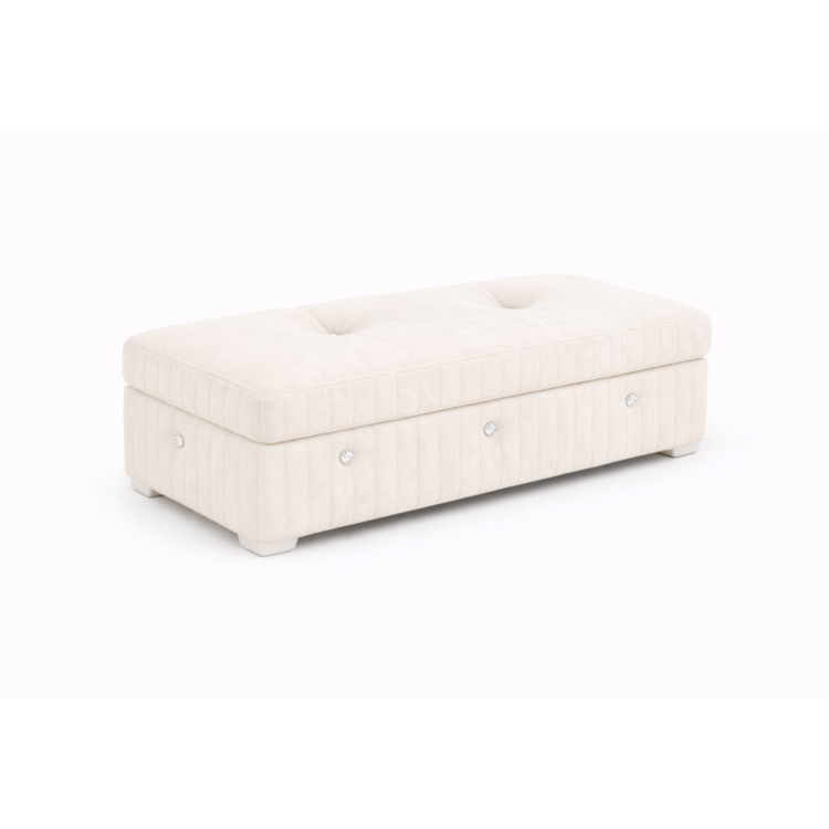 Pufa MODEL 3 80x40 - Śmietankowy (TILIA 1)